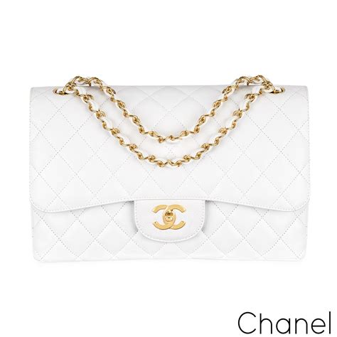 chanel large flap bag white|Chanel flap bag buy online.